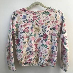 Zara girls mesh knit top